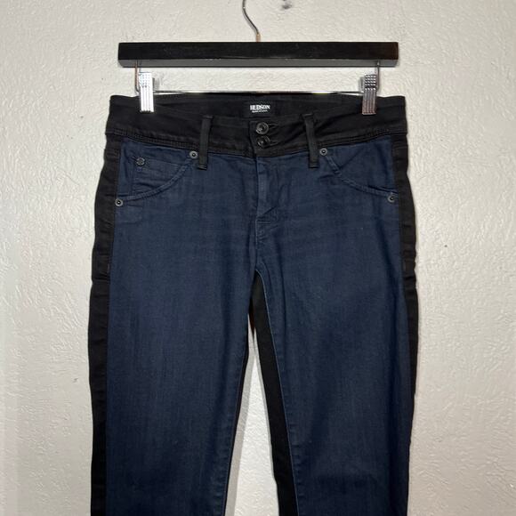 Hudson Collin Vice Versa Skinny Jeans Blue / Black- 26 - Picture 2 of 4